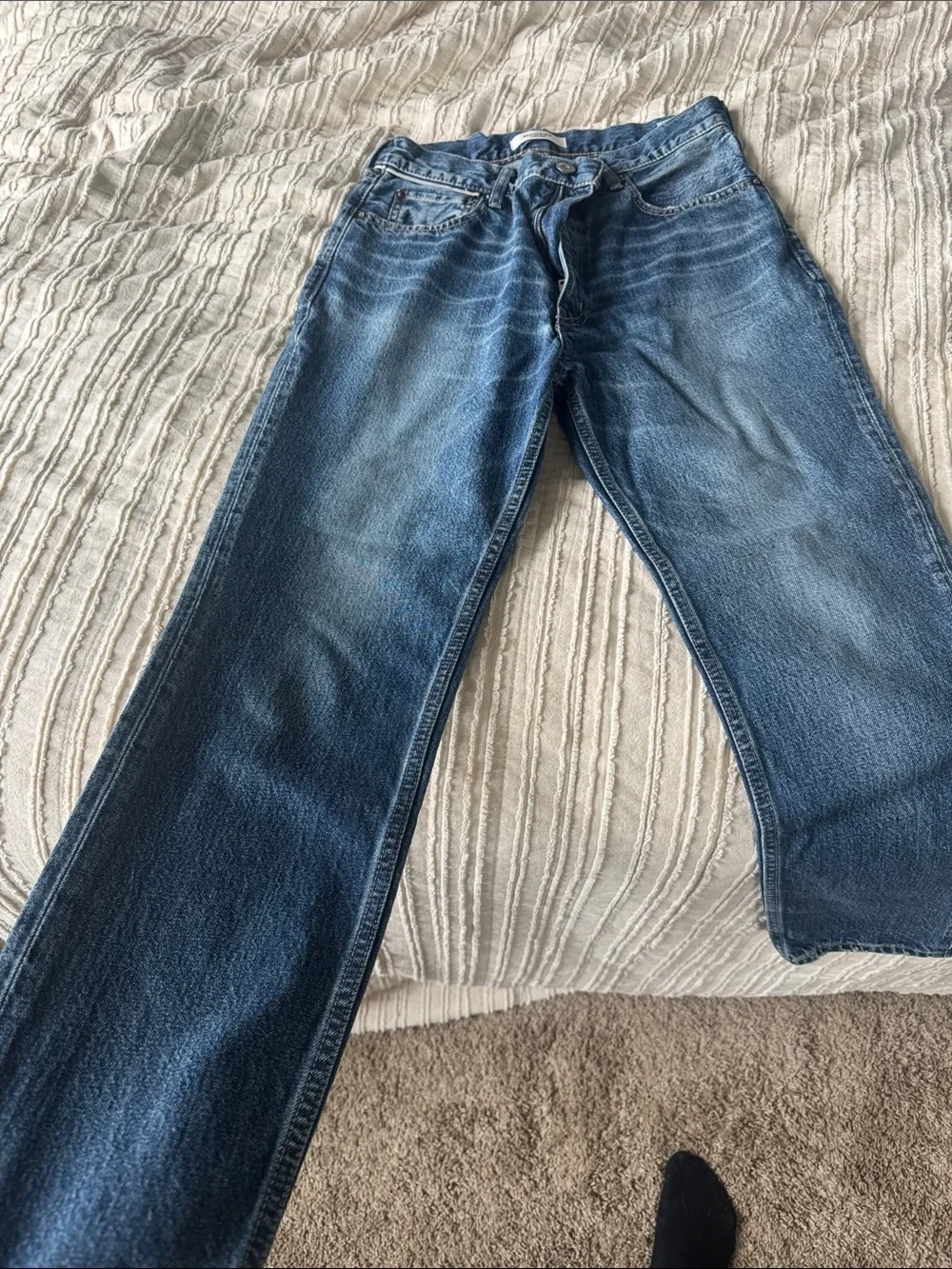 Moussy Women's Medium Blue Straight-Leg Jeans - Picture 6 of 7